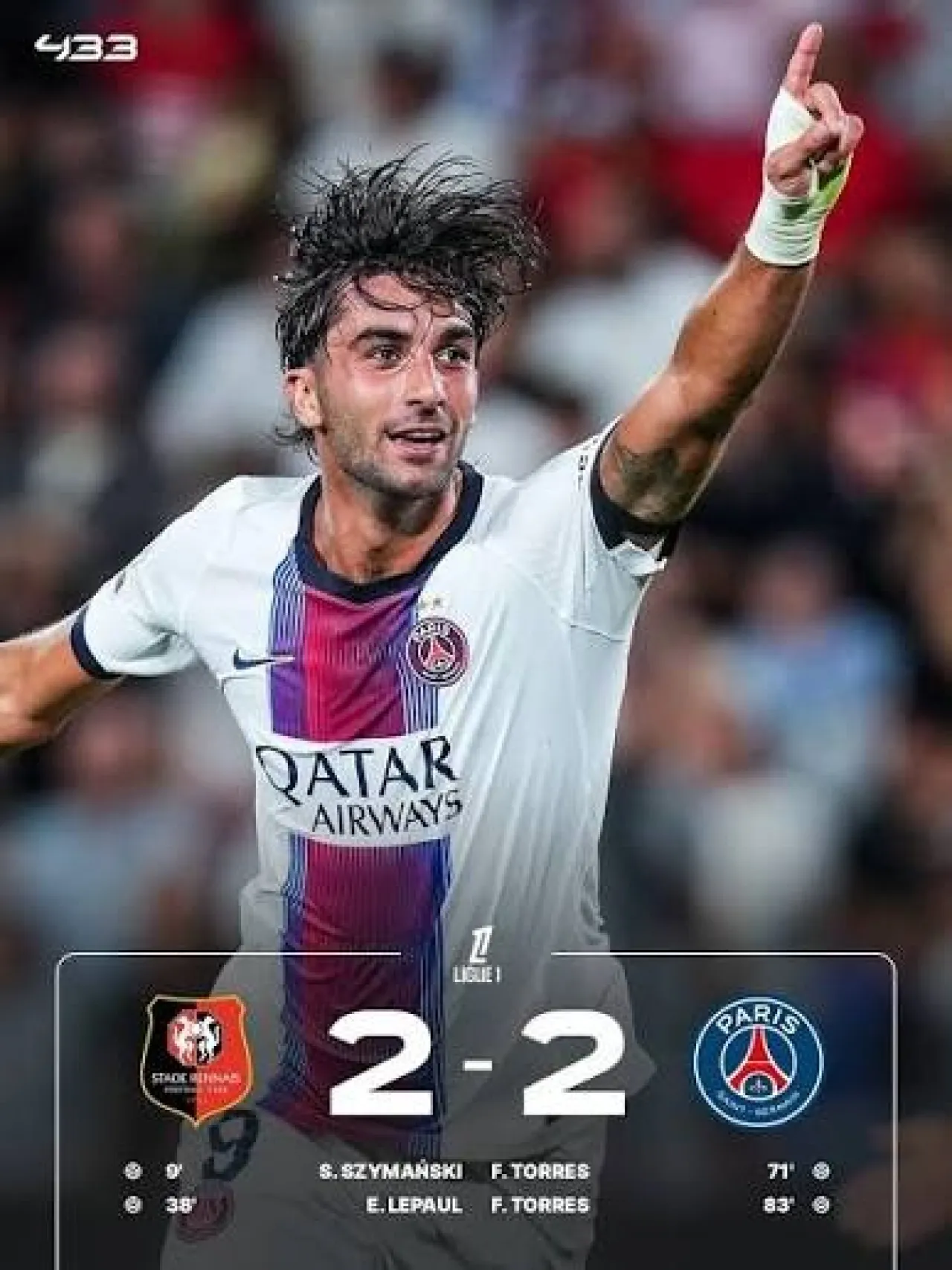 Ferran Torres membuat debut pengganti yang menakjubkan untuk Paris Saint-Germain pada 23 Agustus 2026, mencetak dua gol penting untuk menyelamatkan hasil imbang 2-2 melawan Rennes di laga pembuka Ligue 1. — Olahraga